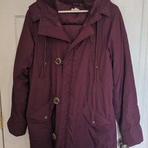 J.Crew Wine Colored Parka